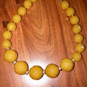 J. Crew yellow beaded necklace